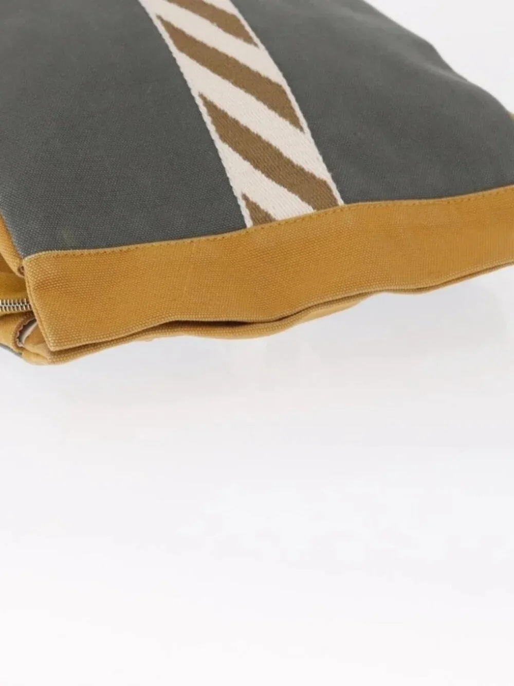 HERMES Jimetu Jumping Pouch Canvas Gray Auth - Picture 6 of 15